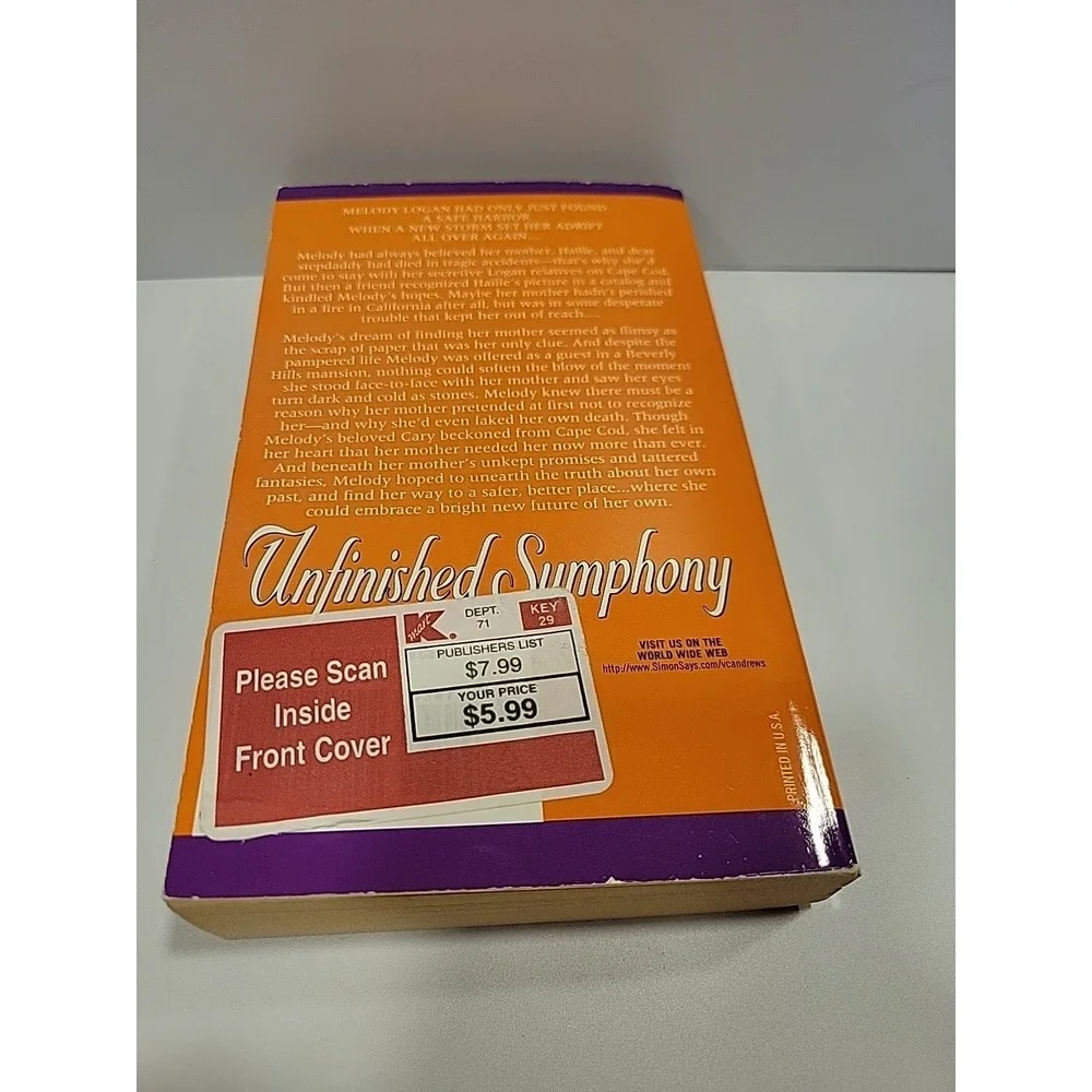 Unfinished Symphony (Logan Family Series #3) by‎ V. C. Andrews